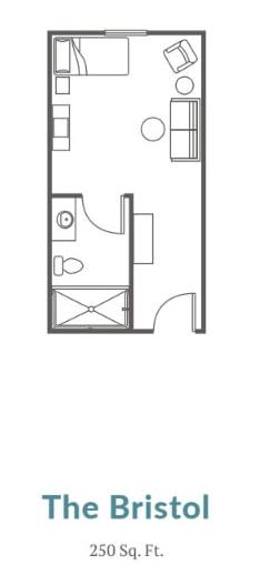 This is a floor plan illustrating a bathroom layout with a shower, toilet, and door.