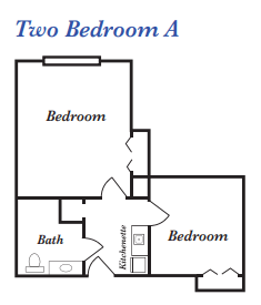 Two Bedroom Apartment A Floor Plan
