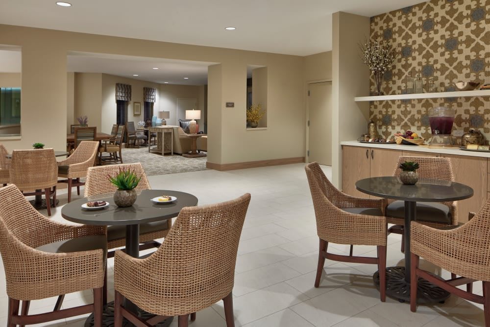 A modern lounge area featuring comfortable seating and stylish decor.