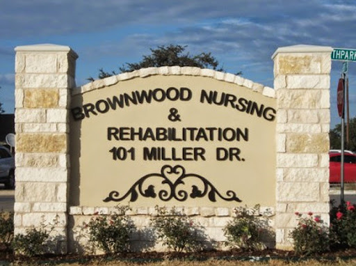 Signage for Brownwood Nursing & Rehabilitation located at 101 Miller Dr.