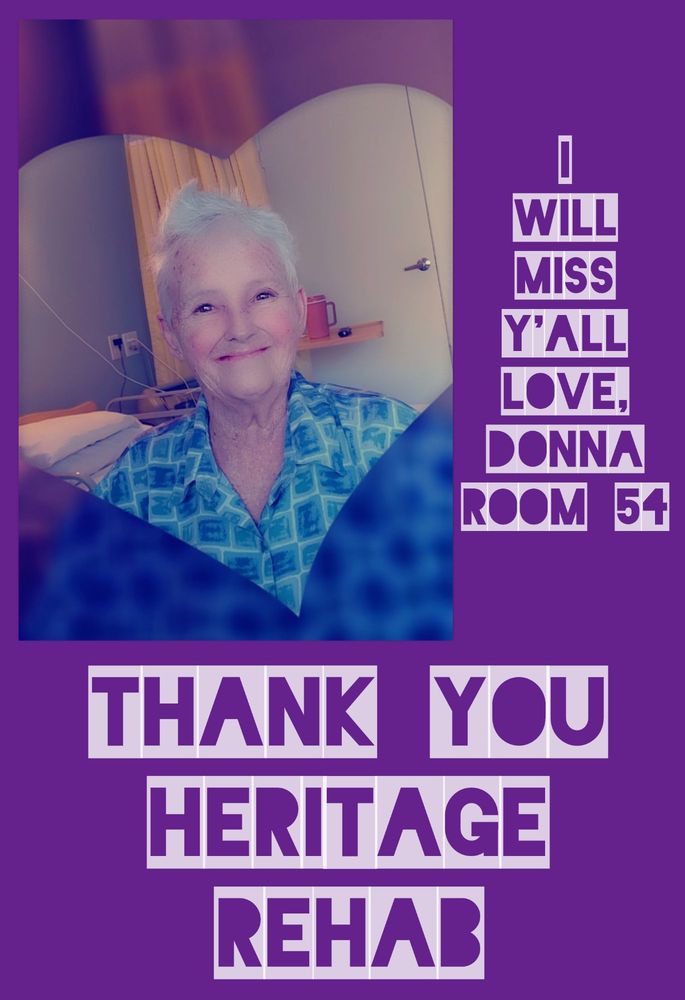 A farewell message expressing gratitude to Heritage.