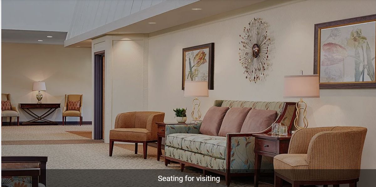 A comfortable seating area for visitors.