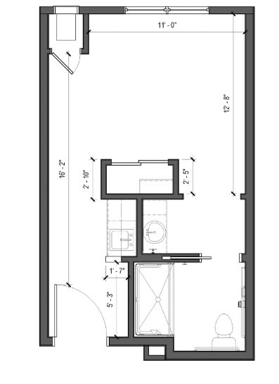 A detailed architectural floor plan with measurements.