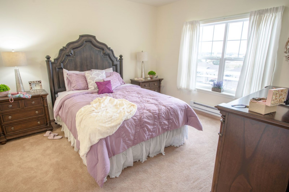 A cozy bedroom with a comfortable bed, elegant decor, and natural light streaming through the window.