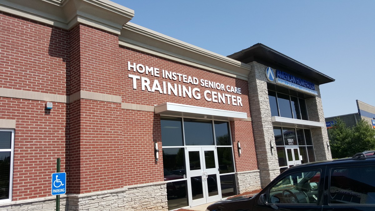 The exterior of the Home Instead Senior Care Training Center.