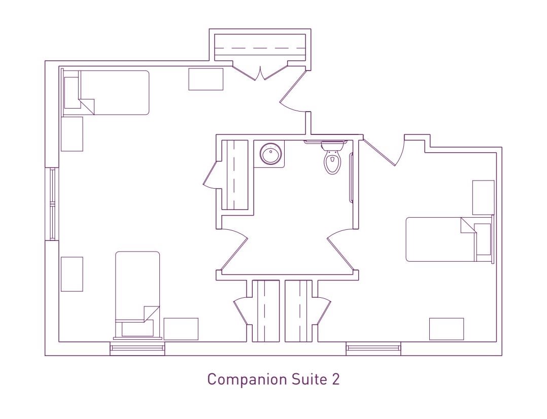 Companion Suite 2 floor plan layout.