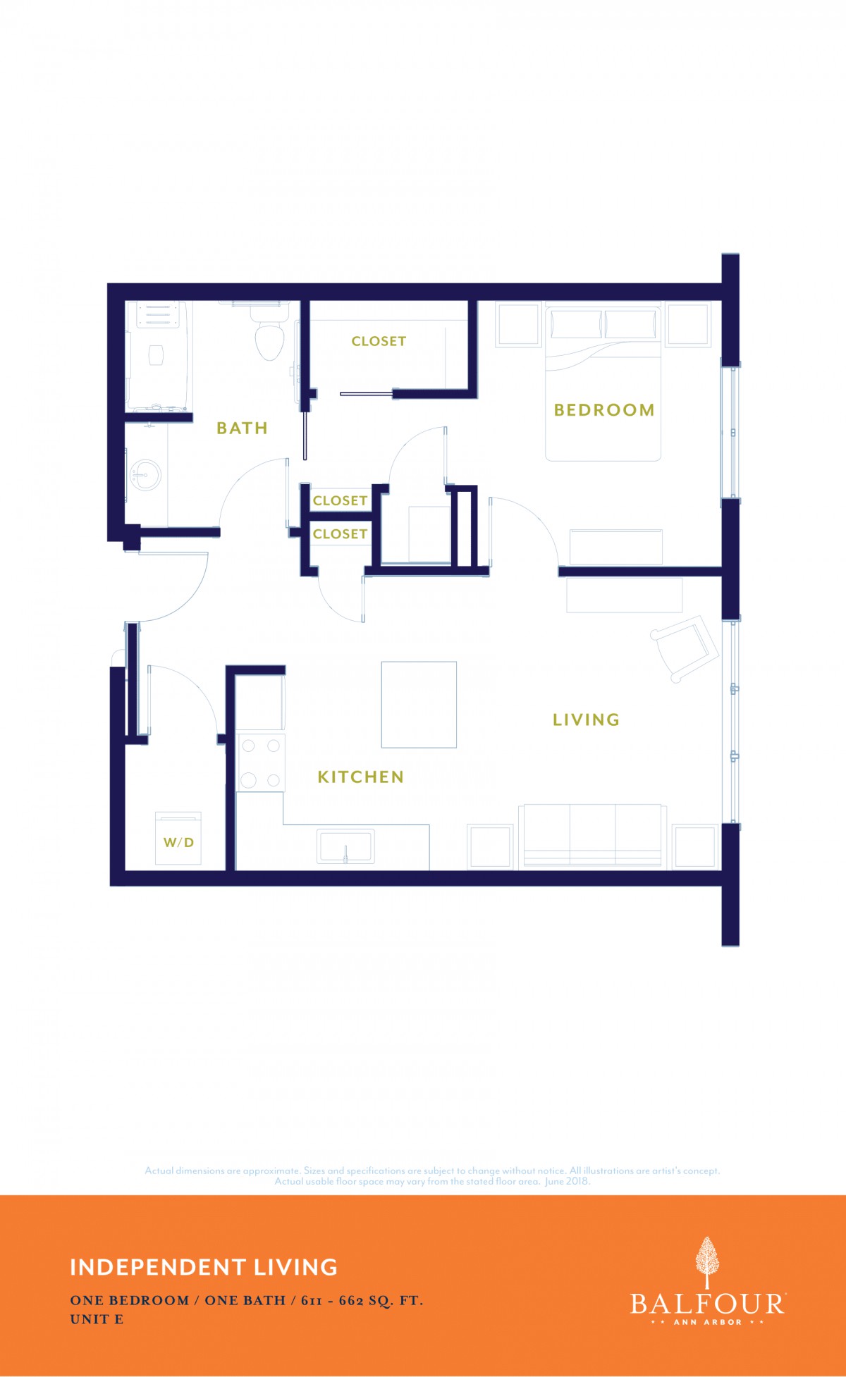 A detailed floor plan showing the layout of a residential space with labeled rooms.