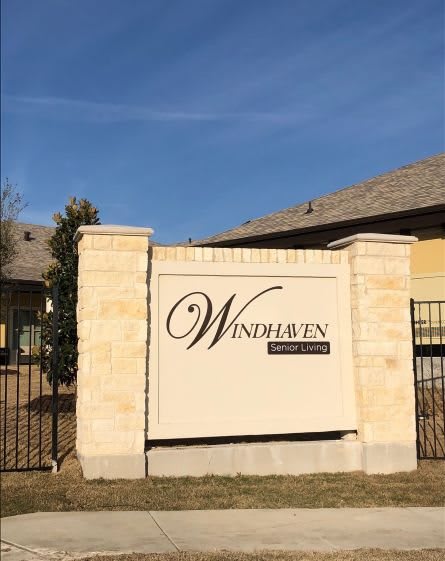 Entrance sign for the Windhaven residential community.