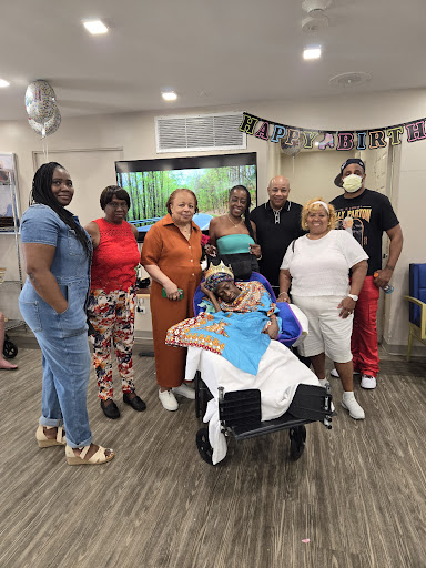 A joyful family gathering celebrating a special occasion together.