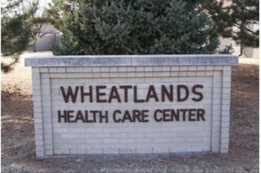 Sign indicating the Wheatlands Health Care Center.