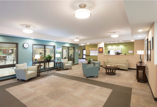 A modern and inviting lobby space designed for comfort and relaxation.