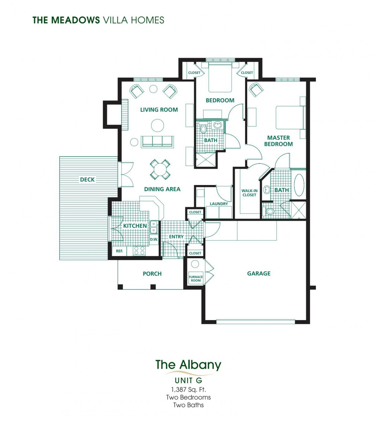 Architectural floor plan showing the layout of a residential unit.
