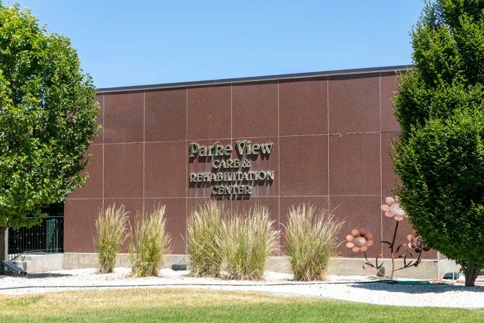 A view of the Perdelman library building on campus.