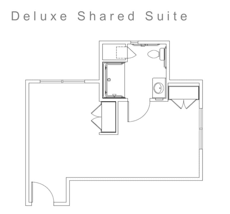 Deluxe Shared Suite Floor Plan