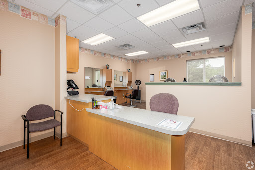 A spacious and organized medical office reception area, designed to provide a welcoming environment for patients.