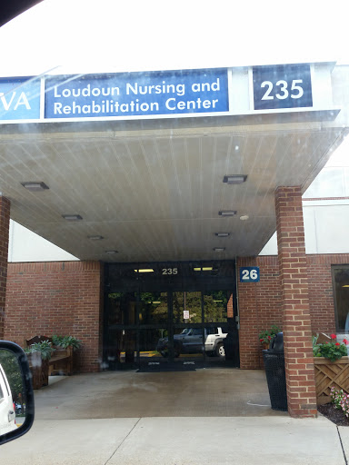 Entrance of Loudoun Nursing and Rehabilitation Center.