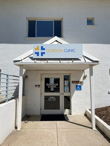 Entrance to a healthcare clinic.
