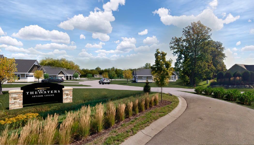 A quiet suburban neighborhood with manicured lawns and lined streets.