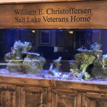Aquarium at the William E. Christoffersen Salt Lake Veterans Home.