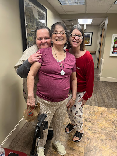 A joyful moment shared among friends.