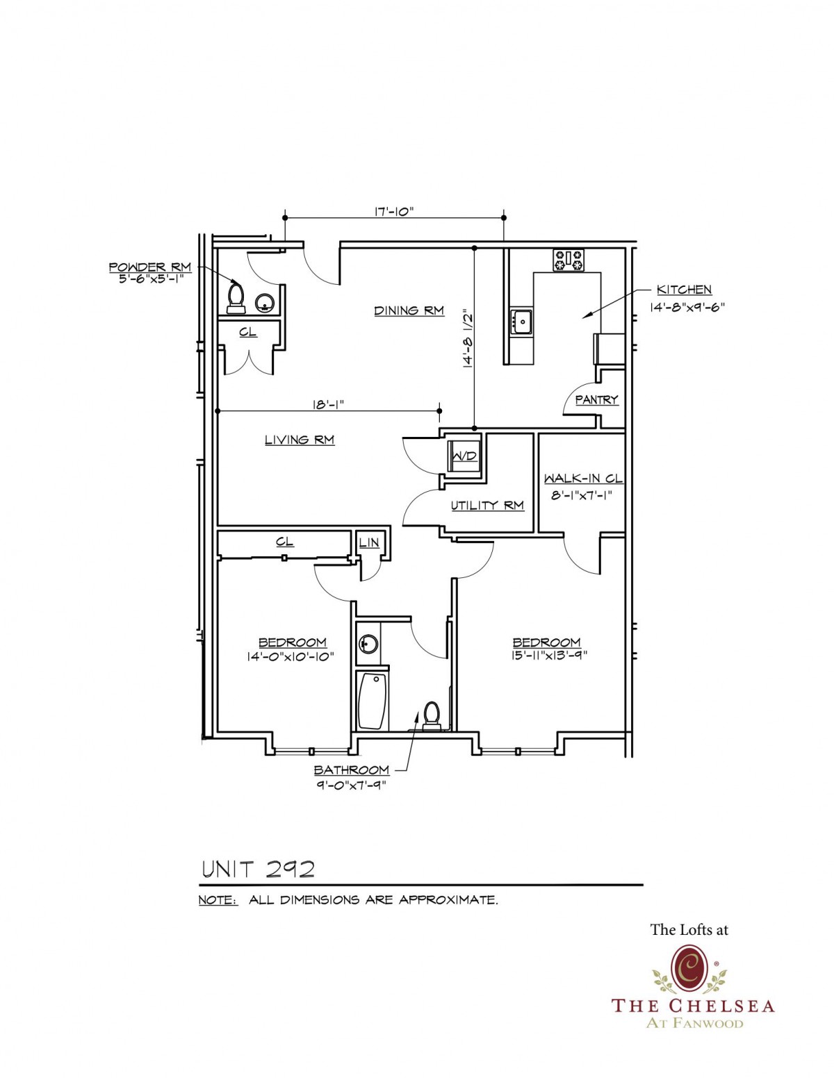 A detailed floor plan showing the layout of a residential unit including rooms and dimensions.