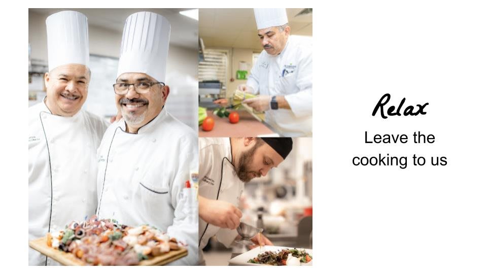 Professional chefs at work in the kitchen.