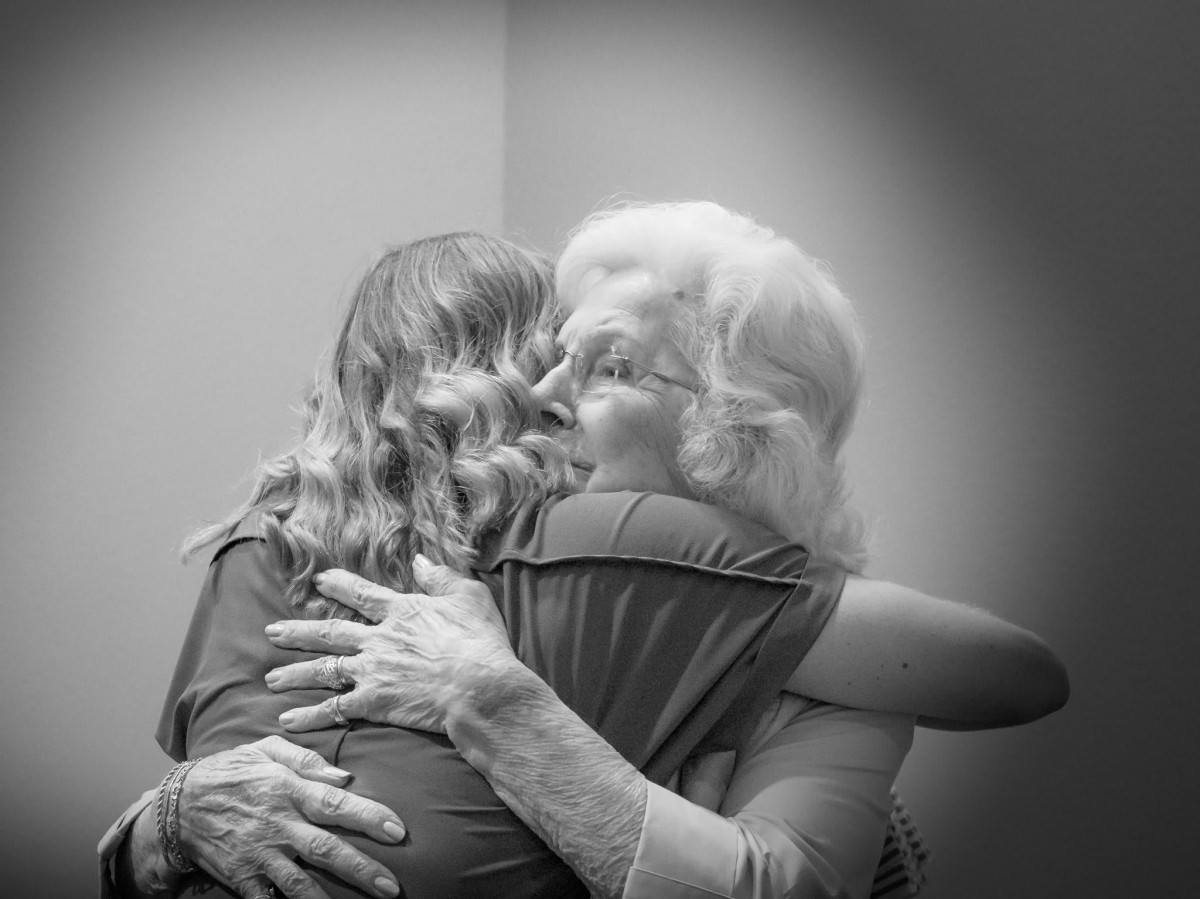 An emotional embrace, capturing a moment of affection and connection.