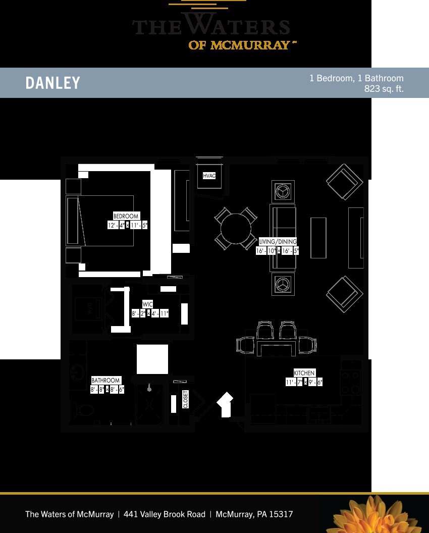 Floor plan of a residential property showcasing room layout and design.