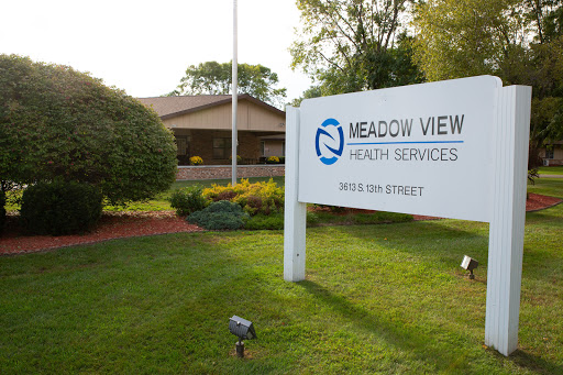 Entrance of Meadow View Health Services, showcasing the facility's welcoming exterior.