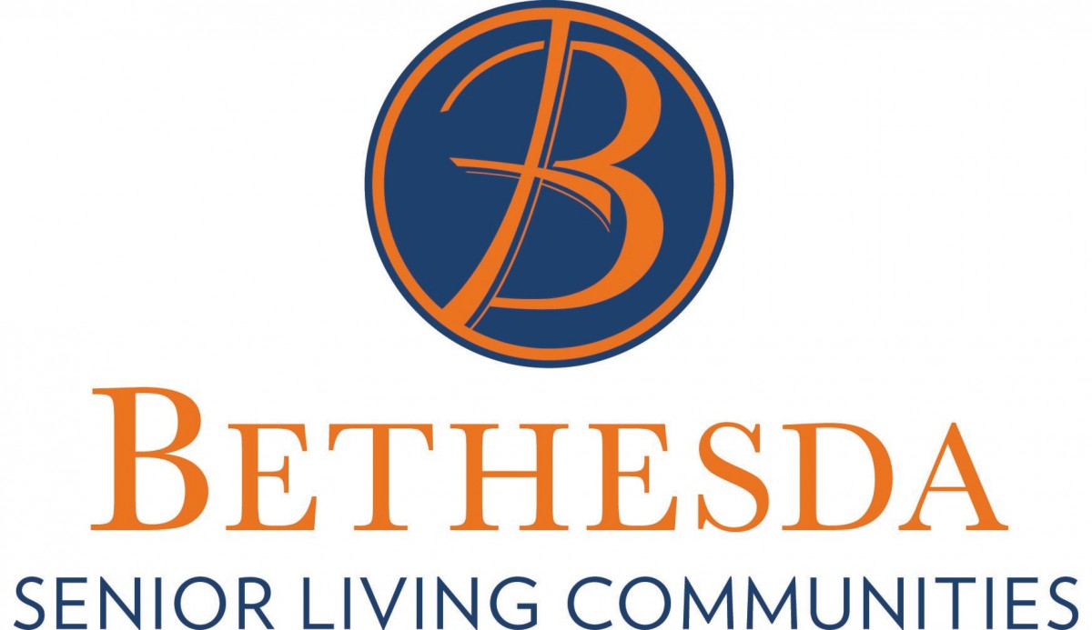 Logo of Bethesda Senior Living Community featuring a stylized 'B'.