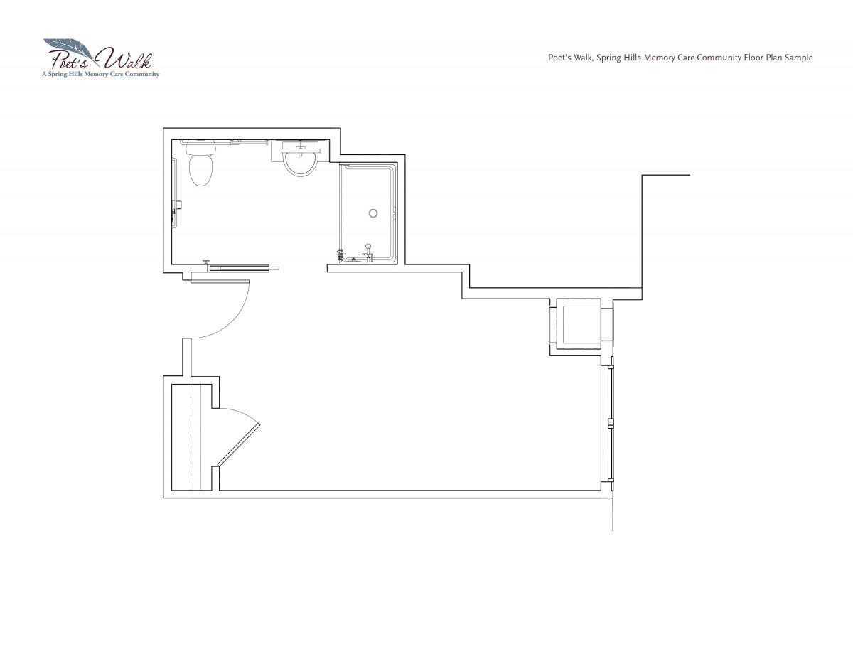 A basic architectural floor plan layout.