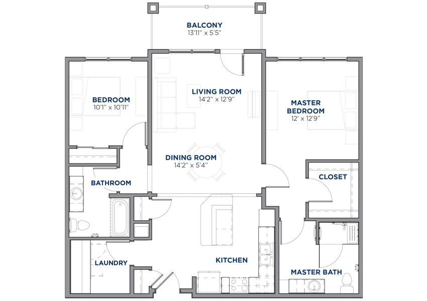 A blueprint of a house layout showing various rooms and their arrangement.