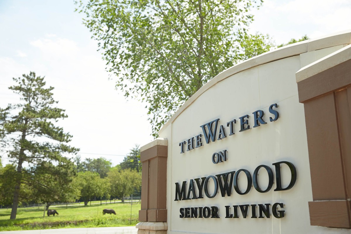 Entrance to The Waters on Mayowood Senior Living community.