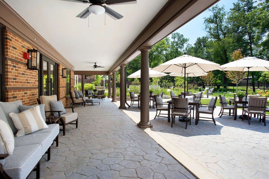 Outdoor seating area