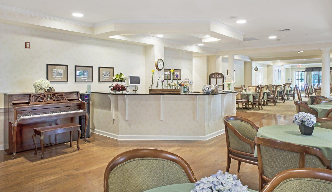 A cozy and inviting reception area with comfortable seating and elegant decor.