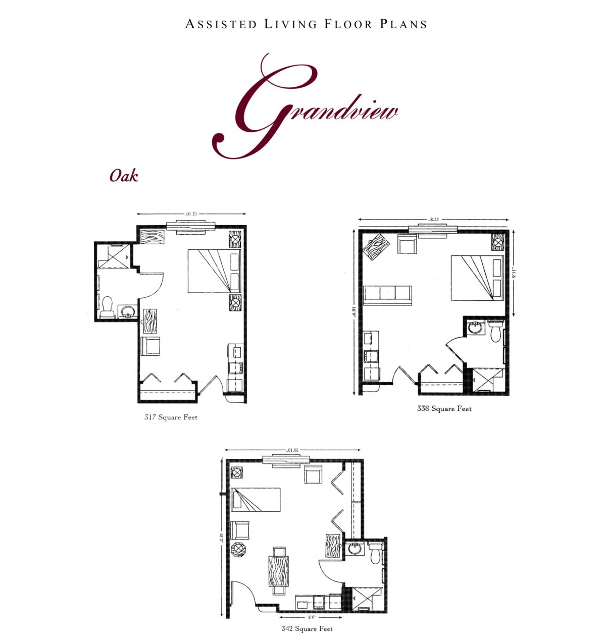 A three-level residential floor plan labeled 'Grandeur', showcasing detailed layouts for each floor.
