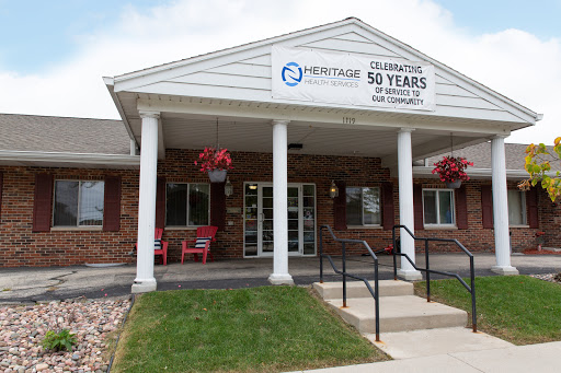 Front view of a commercial building celebrating 50 years.