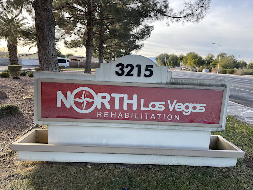 Sign for North Las Vegas Rehabilitation Center located at 3215.