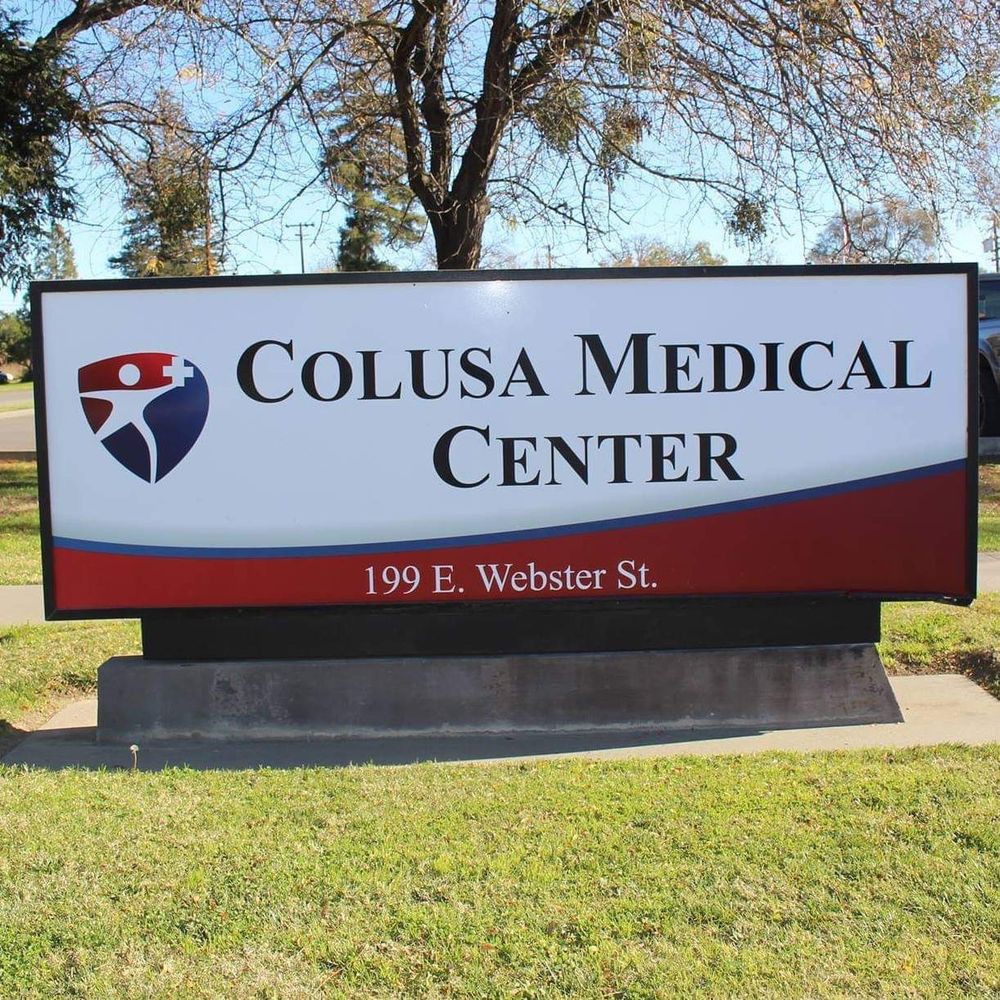 Outdoor sign for Colusa Medical Center located at 199 E. Webster St.