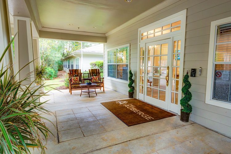 A welcoming porch with comfortable seating and a warm ambiance.
