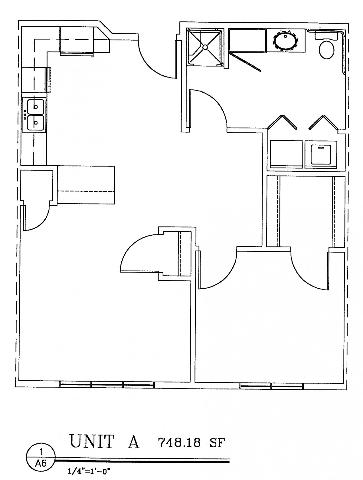 A detailed floor plan showing the layout of a residential space.