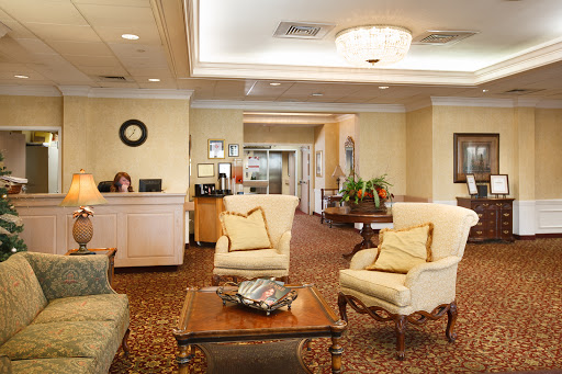 A welcoming lobby featuring comfortable seating and a reception area.