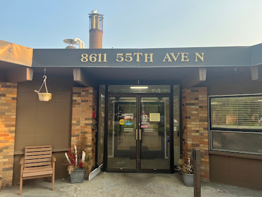 Entrance to a building located at 3611 55th Ave N.