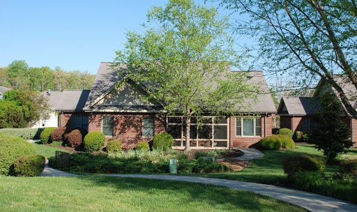 A charming residential house surrounded by a well-maintained garden and a large tree.