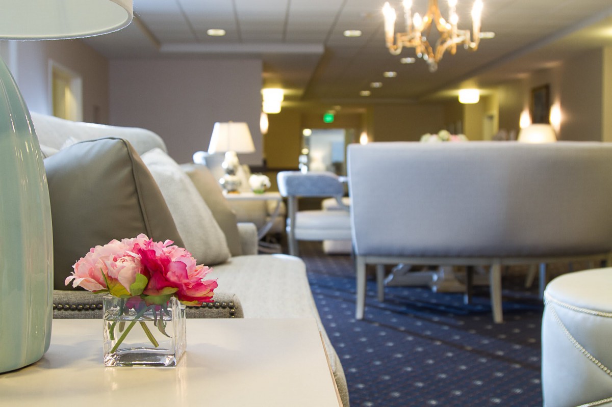 Elegant lounge area with comfortable seating and stylish decor.