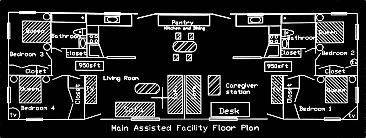 Main Assisted Facility Floor Plan Layout