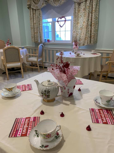 A beautifully arranged tea setting ready for a special occasion.