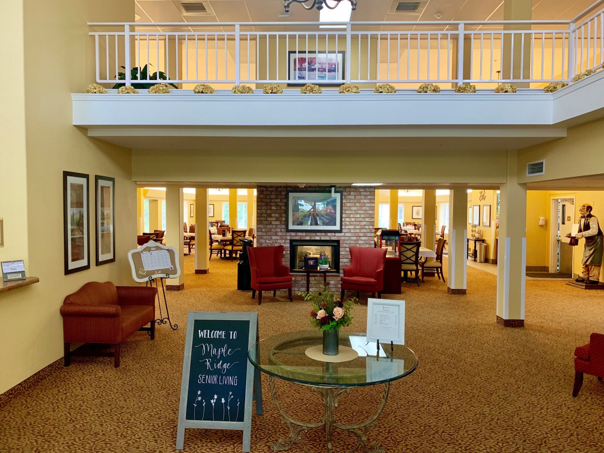 A cozy lobby with comfortable seating and a welcoming atmosphere.