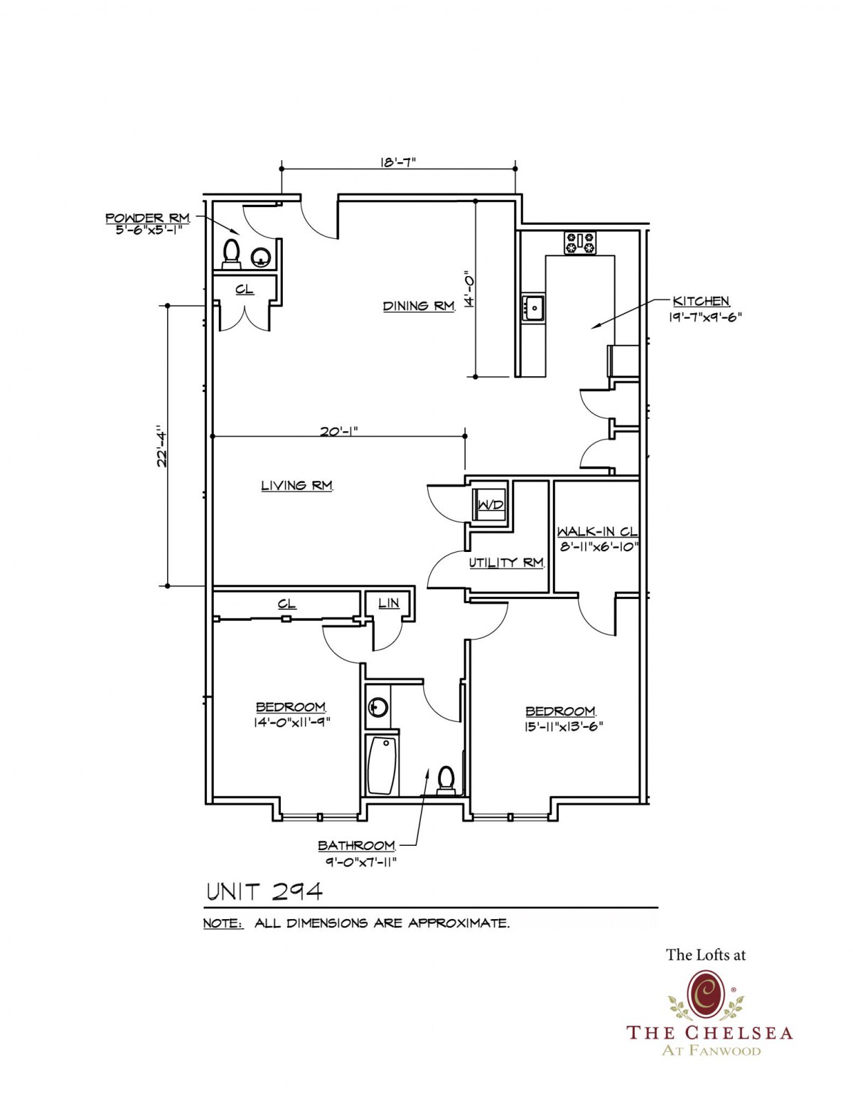 A detailed floor plan of a residential unit showing the arrangement of rooms and spaces.