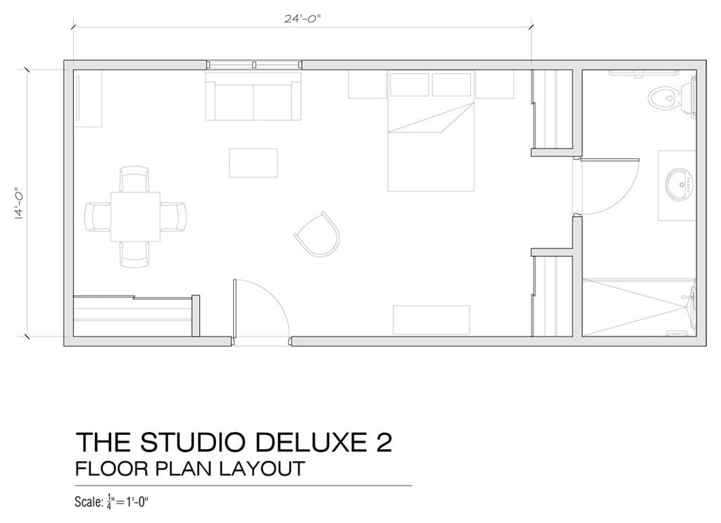 Studio Deluxe 2 Floor Plan Layout